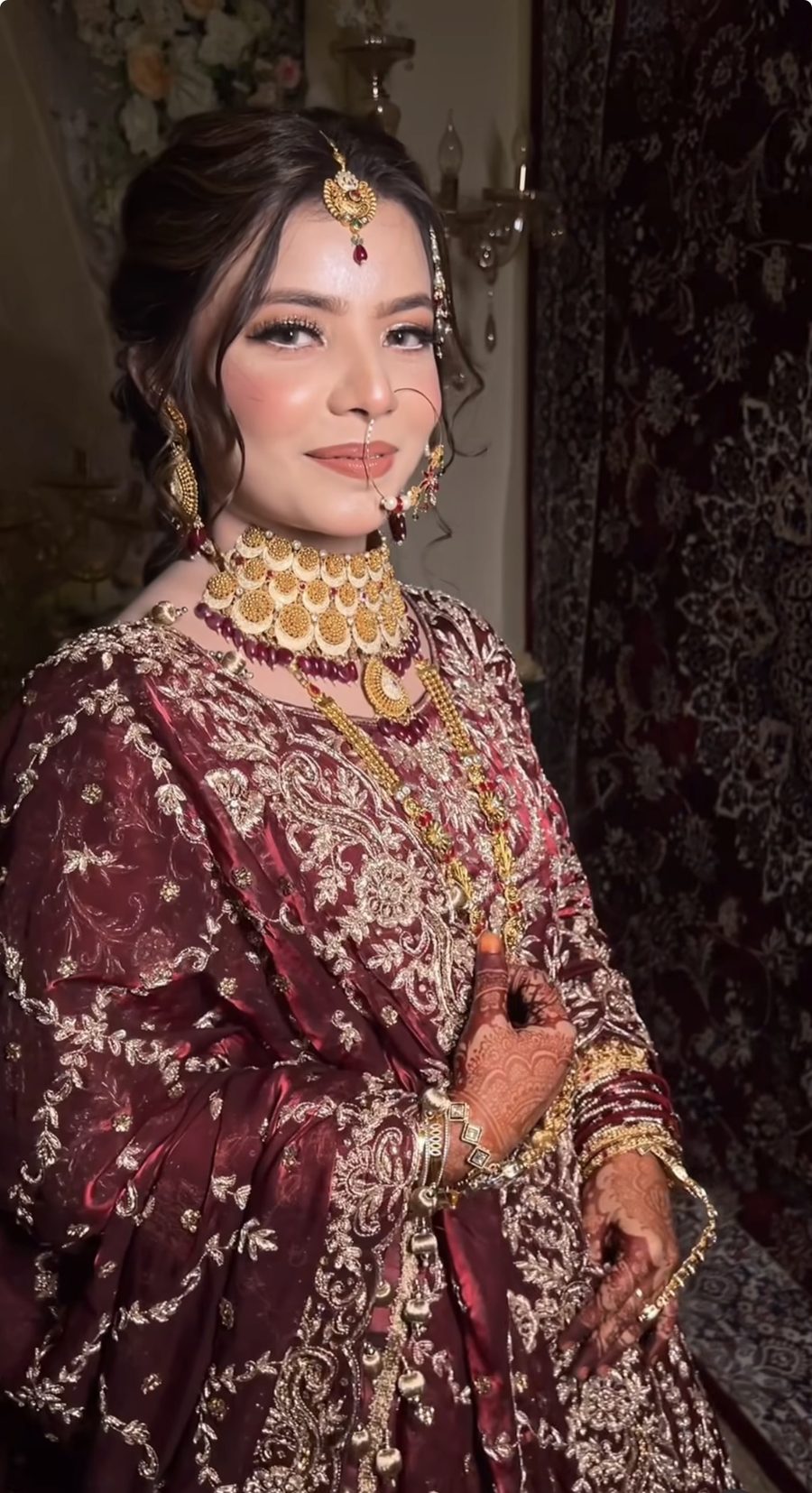 Luxury bridal makeup by Diba Naz, Rampur