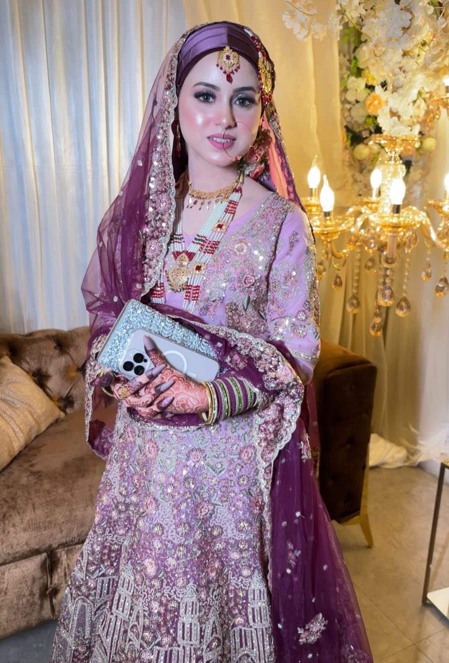Bridal glow makeup by Diba Naz, Uttar Pradesh